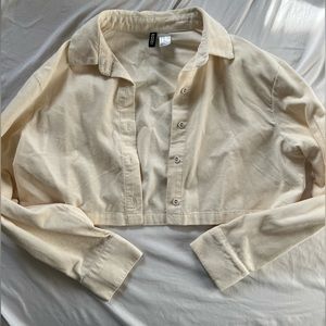 H&M Cropped white jacket